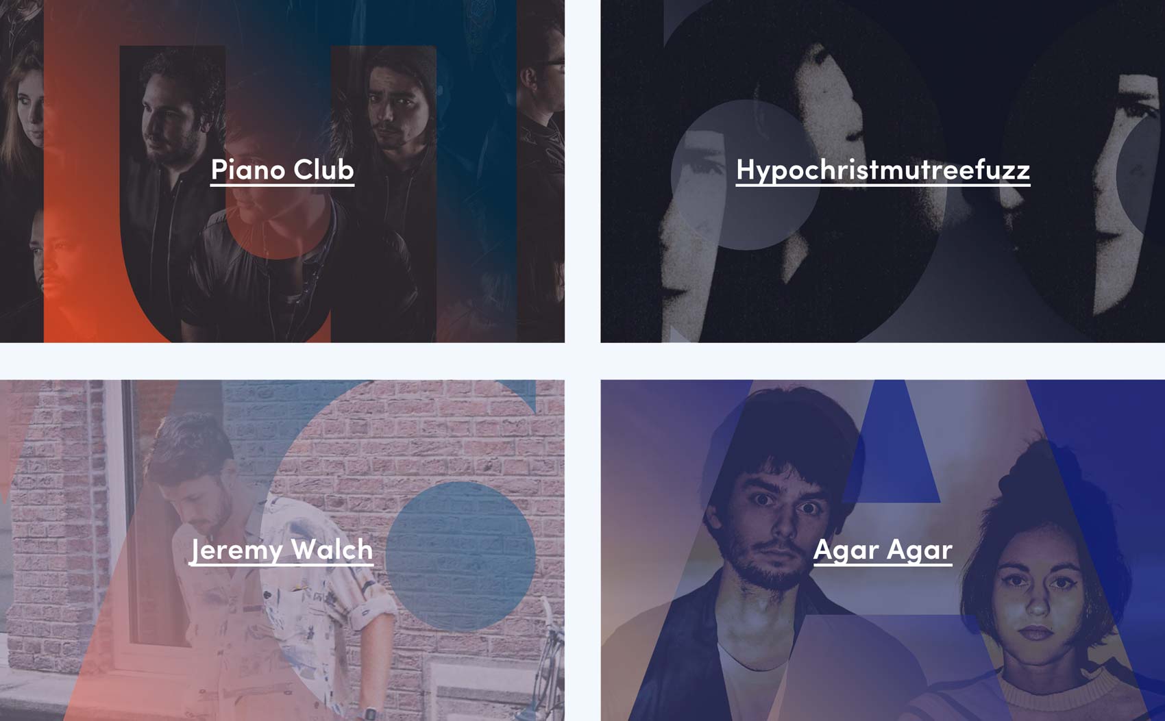 Overview of the miscellaneous artists and bands on VR Sessions - Reed